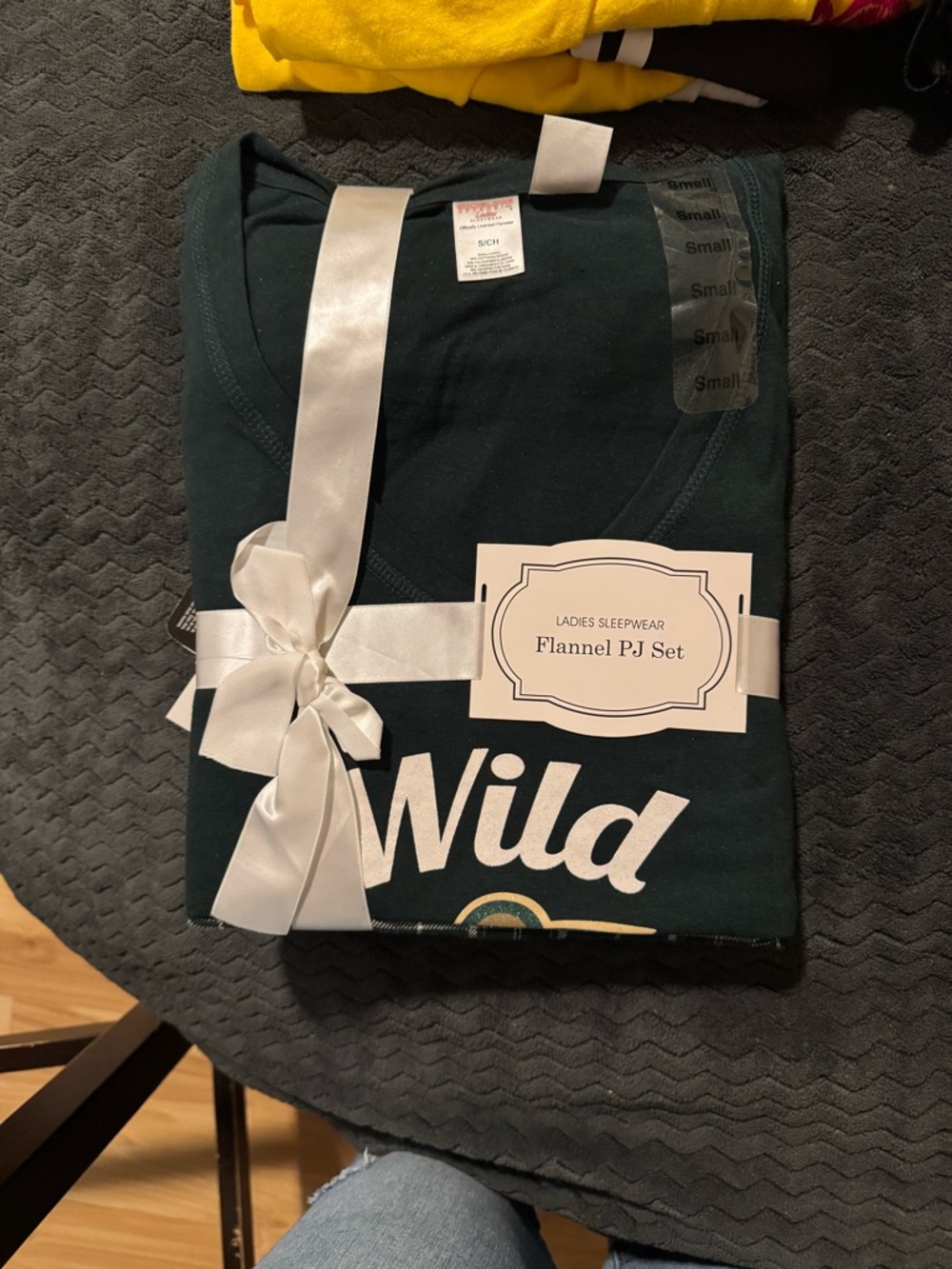 Minnesota Wild Flannel PJ Set - Dark Green Women’s Pajamas